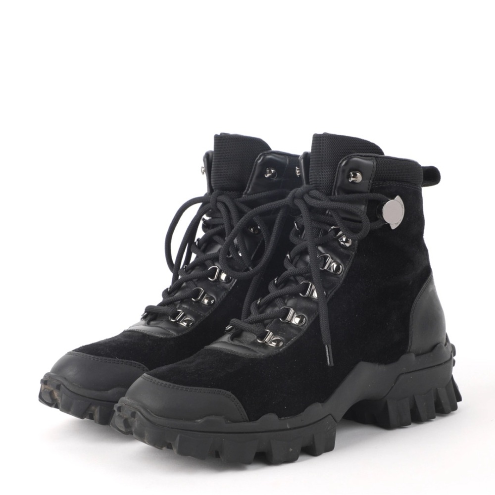 Moncler Helis Black Lace-Up Boots
